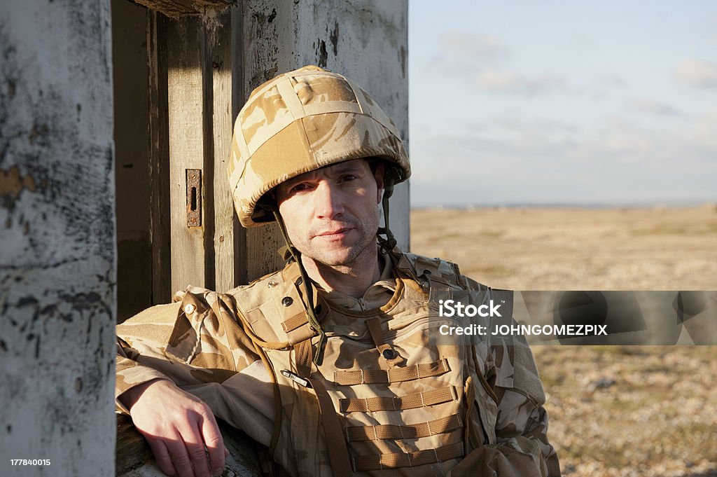 PTSD の兵士 - イギリス軍のロイヤリティフリーストックフォト