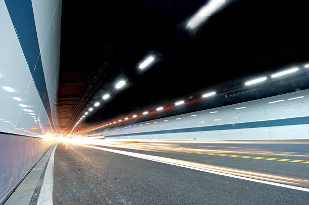 istock Abstract speed motion in urban highway road tunnel 177840017