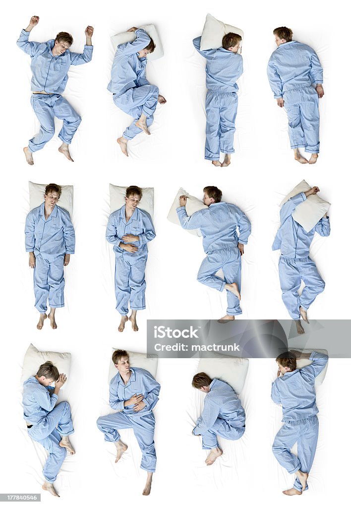 Dormitorio posiciones - Foto de stock de Dormir libre de derechos