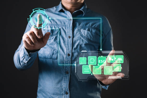 istock hand unlock hologram to save energy,and reduce global warming,climate change,ecology friendly investment,ESG environment social governance,Green Business Innovation and Sustainable Development concept 1778413217