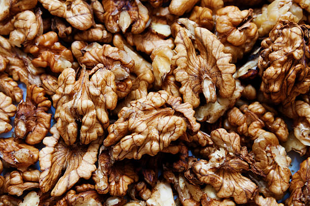 istock Close up of raw wallnuts, horizontal shot 177841651