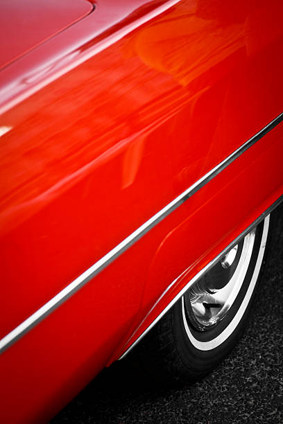 istock Vintage red car detail 177842074