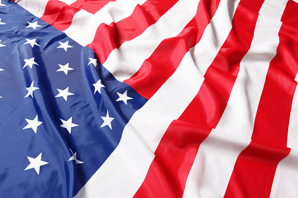 istock Closeup of American flag 177842134