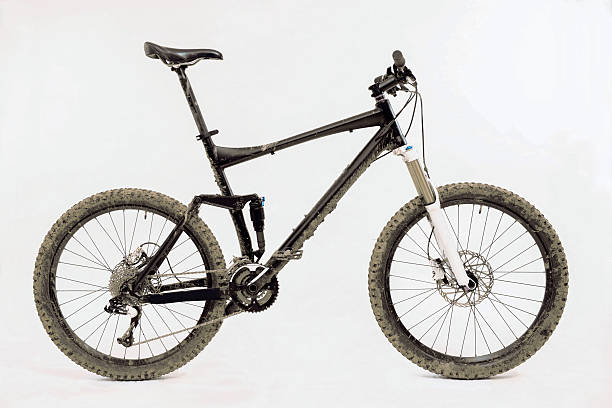 istock muddy mountain bike 177843486