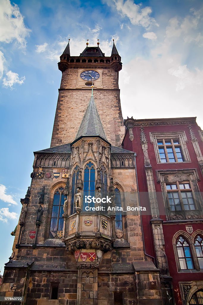 Vecchio Municipio di Praga Rathaus - Foto stock royalty-free di Ambientazione esterna