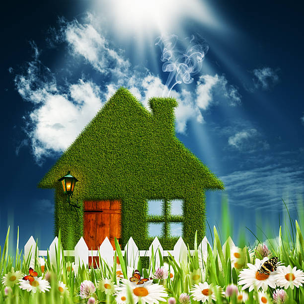 istock Green House. Environmental backgrounds for your design 177845418