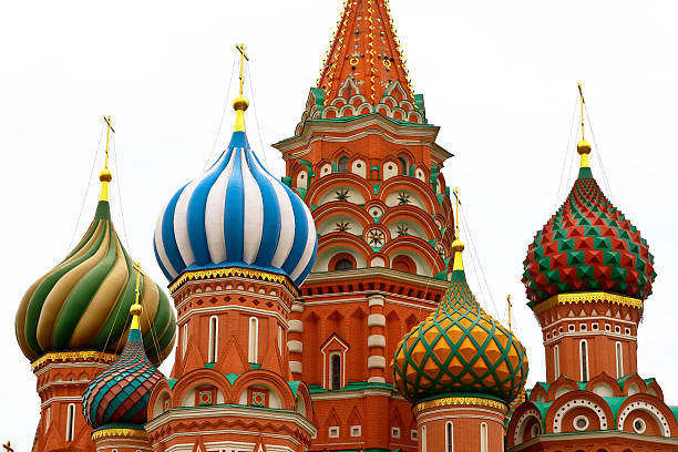 Detail of the most famous cathedral in Moscow and Red Square.