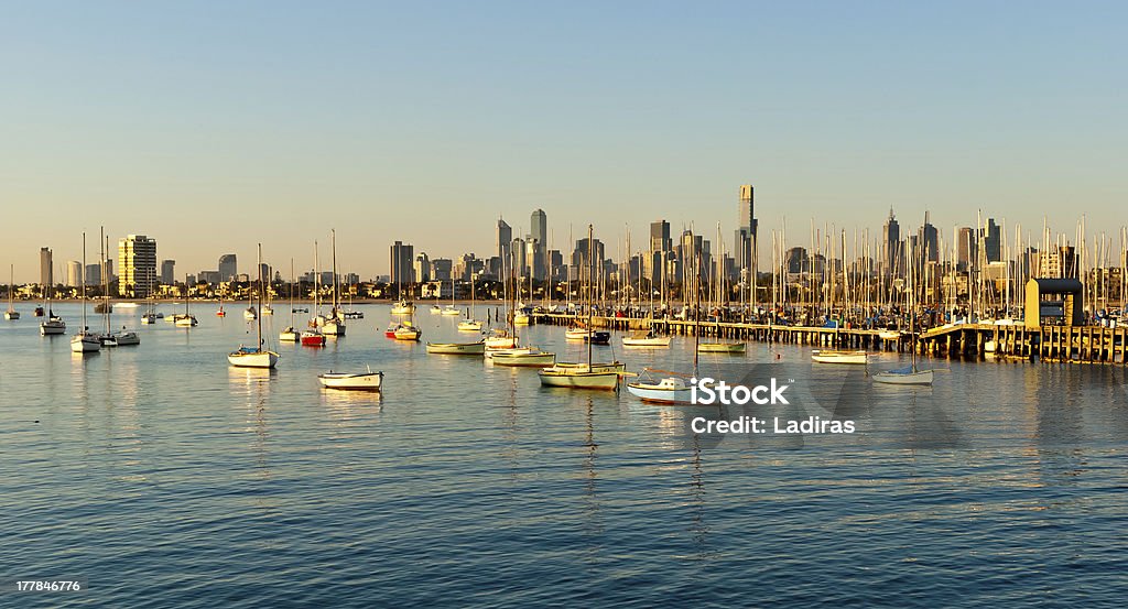 Melbourne skyline from St Kilda, Victoria, Australia Melbourne - Australia Stock Photo