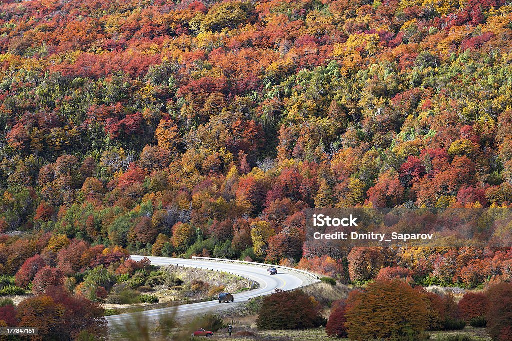 Осень в Горы Патагонии - Стоковые фото Анды роялти-фри