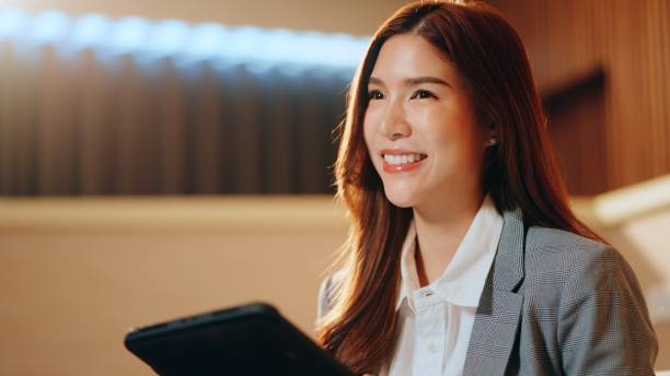 istock Confident Businesswoman Speech Presentation at Corporate Conference  Professional Development 1778472707