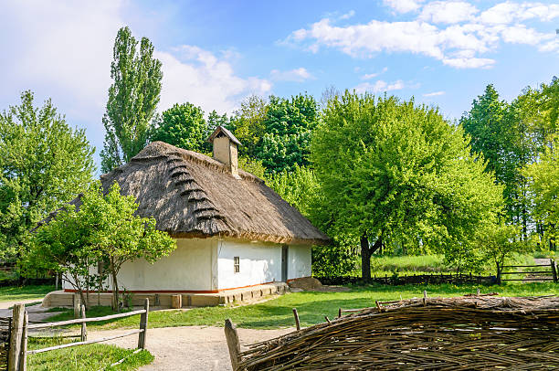 istock Typical ukrainian antique house 177847344