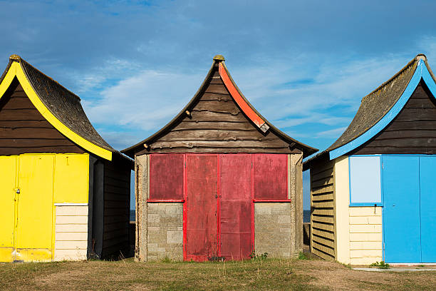 istock Colorful Beach Huts at Mablethorpe, Lincolnshire, UK. 177848145