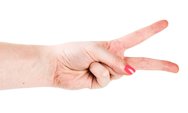 istock hand is showing two fingers 177848798
