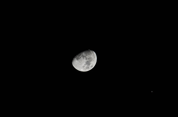 Moon-Jupiter Conjunction stock photo