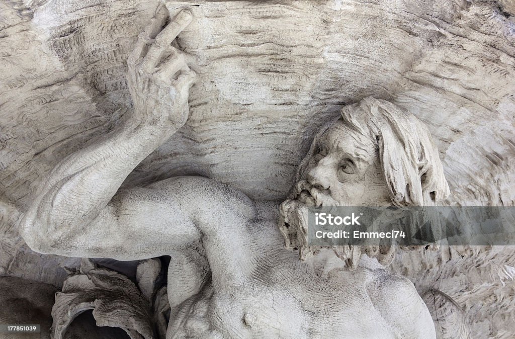Marmur Statua z Tryton - Zbiór zdjęć royalty-free (Marmur - skała)
