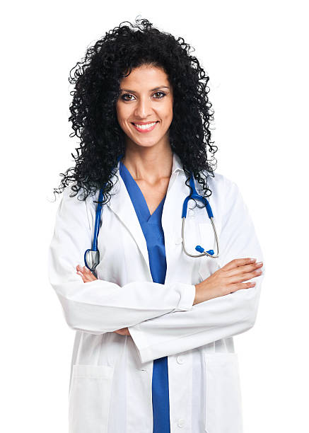 istock Young female doctor isolated on white 177851390