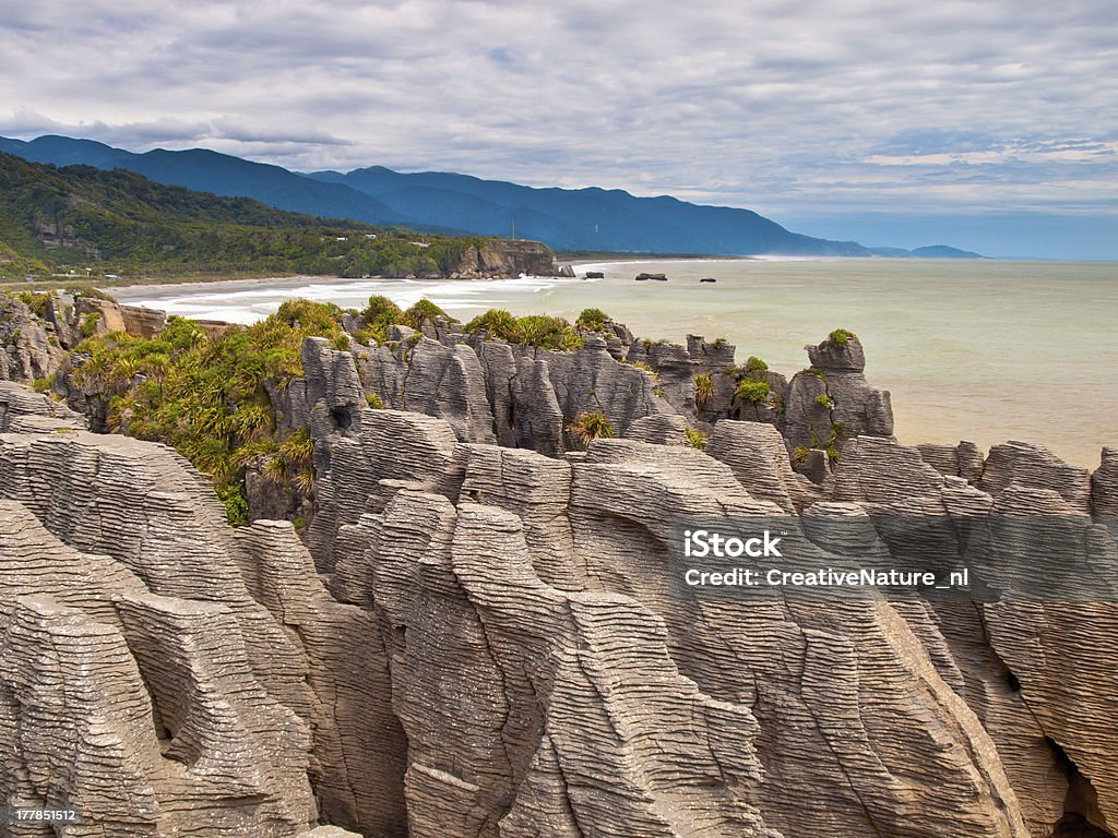 Sedimentary pedras Nova Zelândia - Royalty-free Destino de Viagem Foto de stock