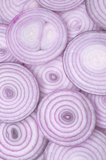 istock Onion slices as a background. Top view. 1778516157