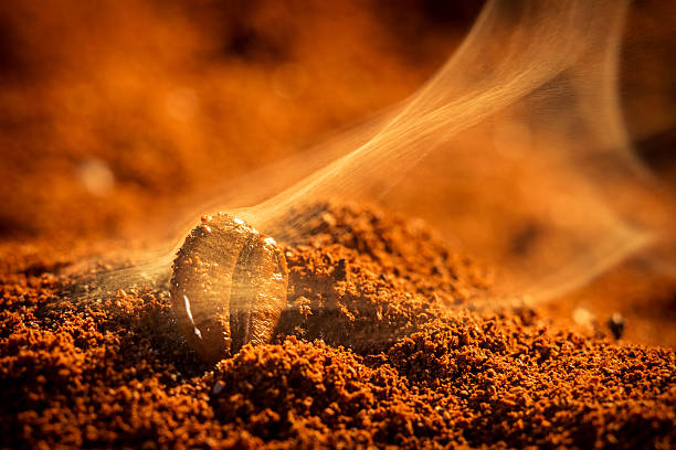 istock Closeup of coffee seeds roasting 177851678
