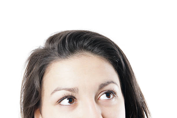 istock female eyes looking up into corner 177851774