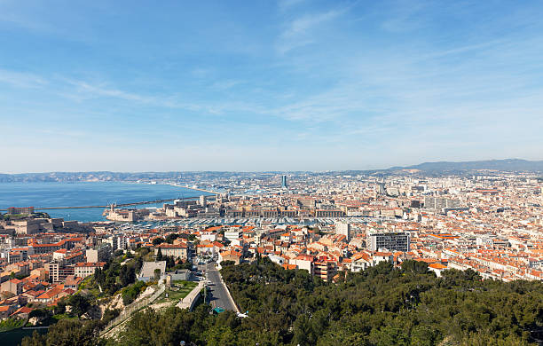 istock Panoramic aerial view on Marseille from mountain 177852371