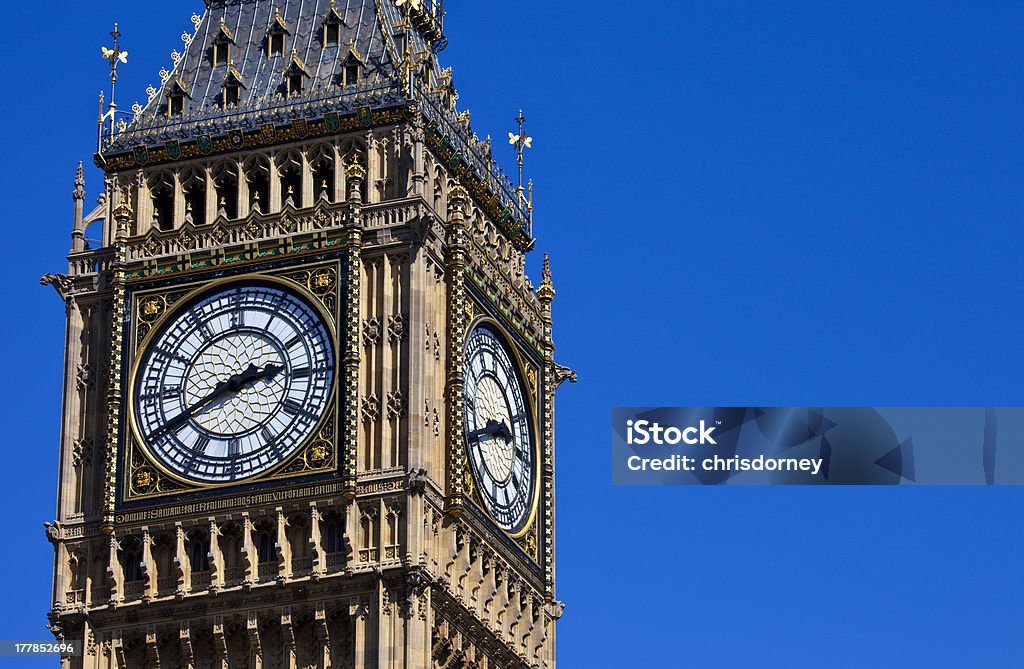 L'orologio-Face of Big Ben a Londra - Foto stock royalty-free di Architettura
