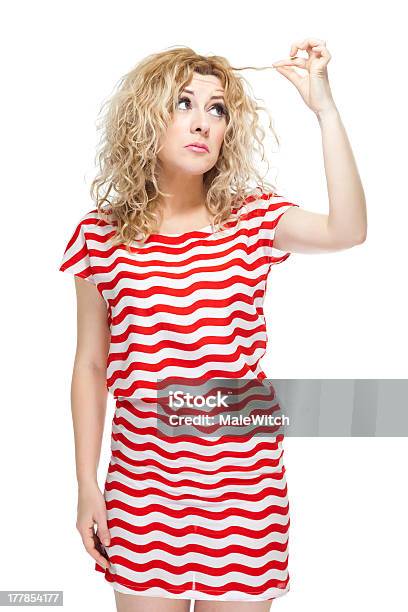 Woman Stock Photo - Download Image Now - White Background, Wispy, Adult