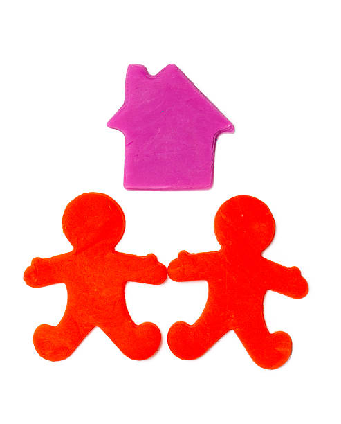 istock plasticine house and people isolated on white background 177855024