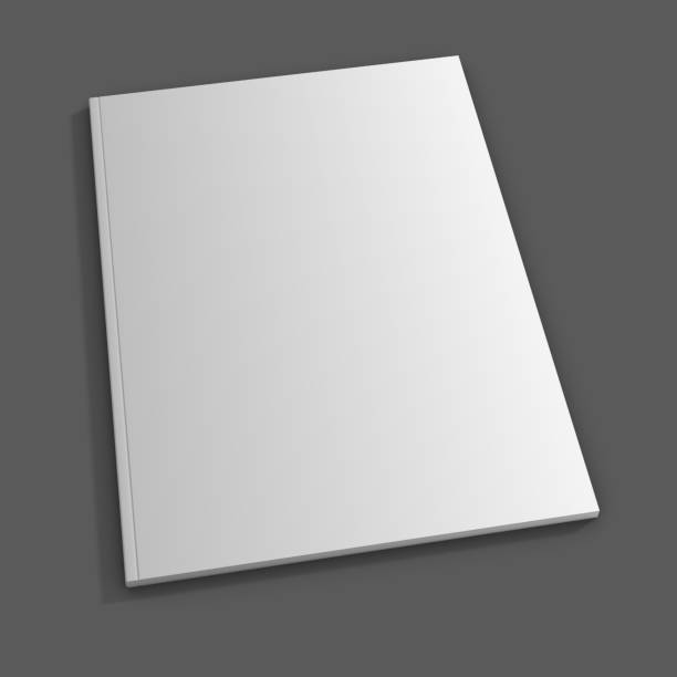 istock Blank magazine cover on gray background 177855625