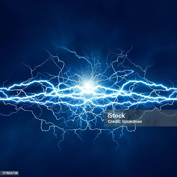 Electric Lighting Effect Abstract Techno Backgrounds For Your D Stock Photo - Download Image Now