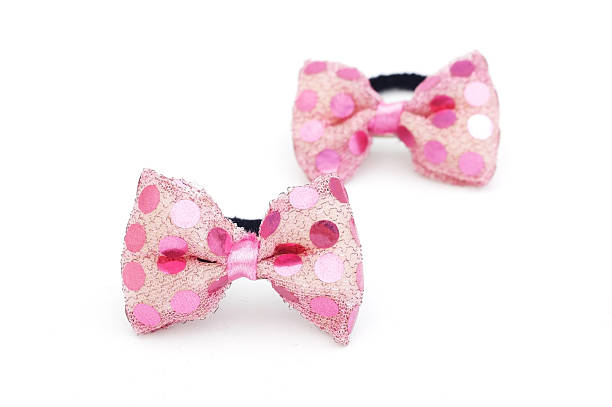 istock Elastic band for hair with pink bow 177856510