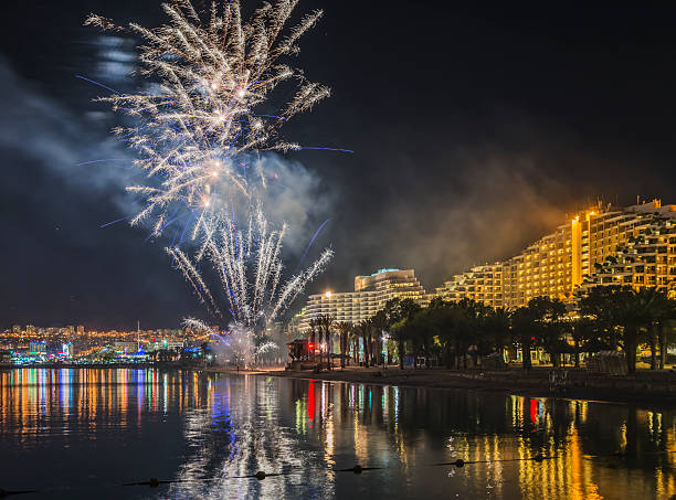 istock Festive fireworks in Eilat ,Israel 177856769