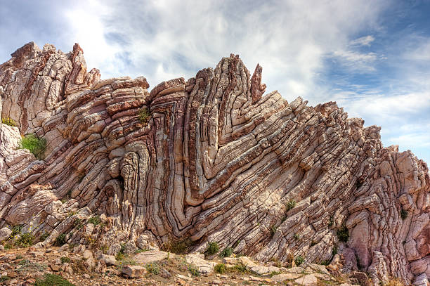 doblado rock - geología fotografías e imágenes de stock