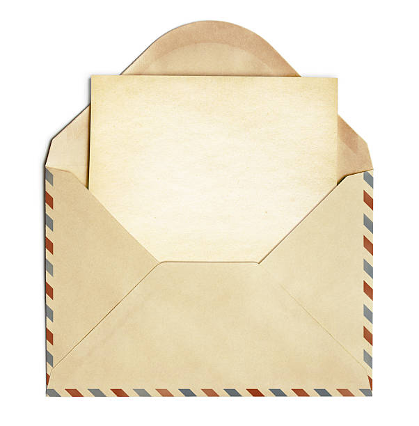 istock retro envelope with old blank paper sheet isolated on white 177858002