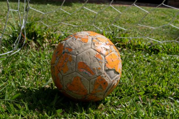 ball in the soccer goal
