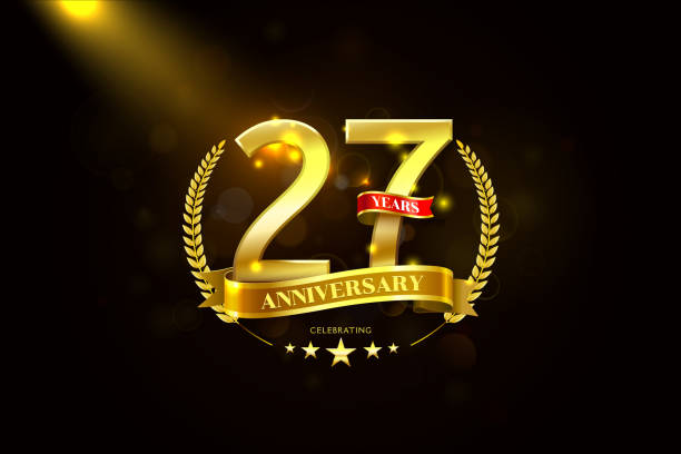 27th anniversary Clipart Vector PNG , SVG, EPS, PSD, AI