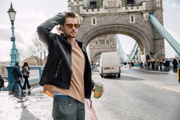 istock Elegant man in London drinking coffee 1778585938