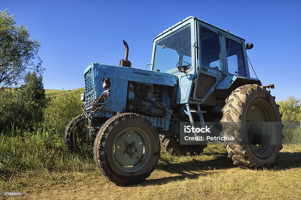 Agricultura trator rodas - Foto de stock de Agricultura royalty-free