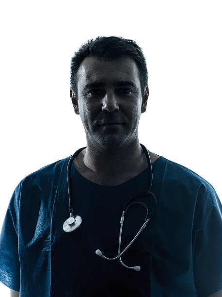 istock doctor man silhouette portrait 177859446