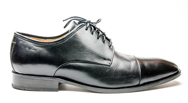 istock The black man's shoes isolated on white background. 177859903