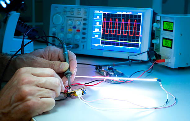 테스트 전자 장비 - electronic engineering 뉴스 사진 이미지