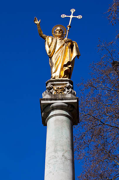 istock Saint Paul Statue at St. Pauls Cathedral in London 177861121