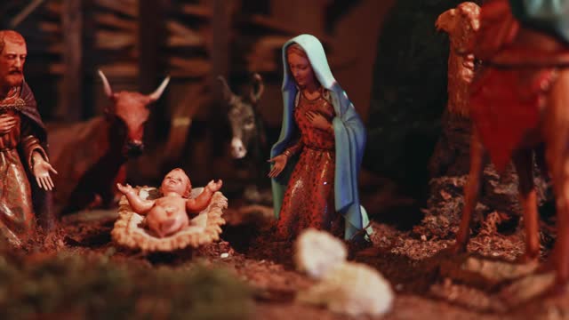 Antique Nativity Scene