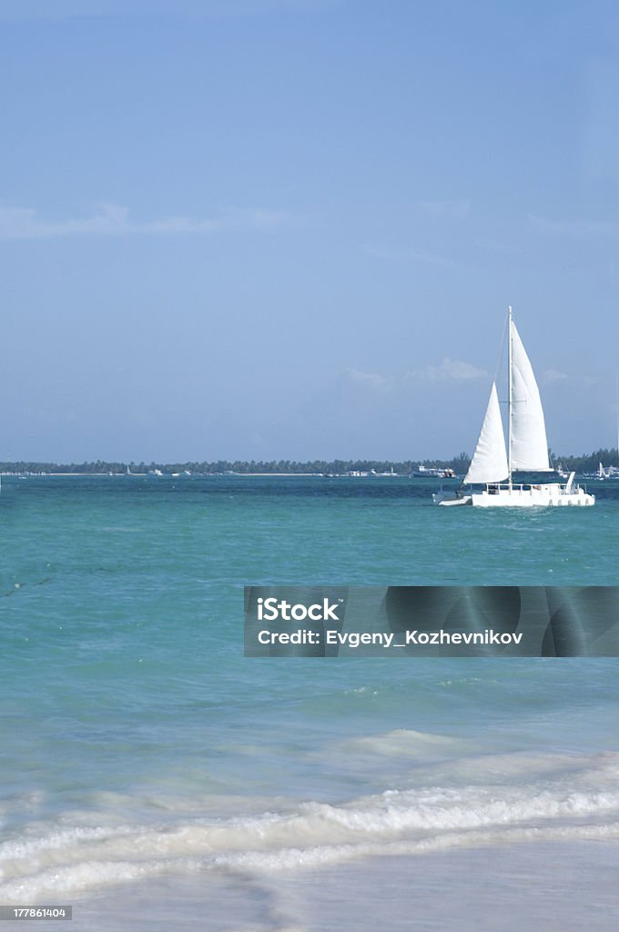 セーリング、ボート、カタマランで、大西洋 - カリブのロイヤリティフリーストックフォト