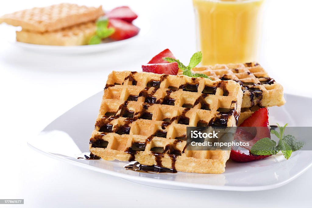 Gaufres pour le petit déjeuner - Photo de Aliment libre de droits