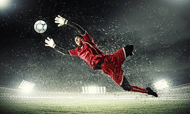 istock Goalkeeper catches the ball 177861614