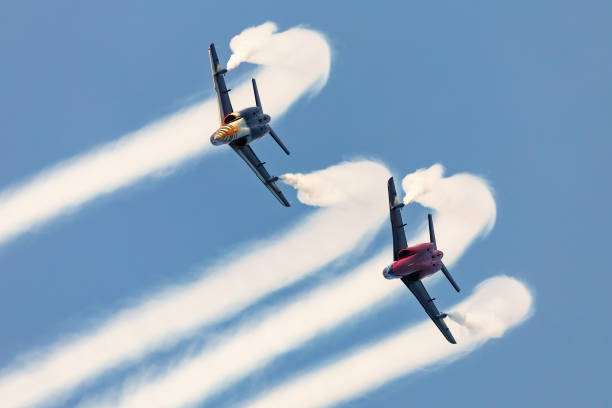 Red Bull Flying Bulls Alpha Jet plane. Civil and general aviation. Airshow display. Radom, Poland - August 26, 2023: Red Bull Flying Bulls Alpha Jet plane. Civil and general aviation. Airshow display. red bull mini stock pictures, royalty-free photos & images