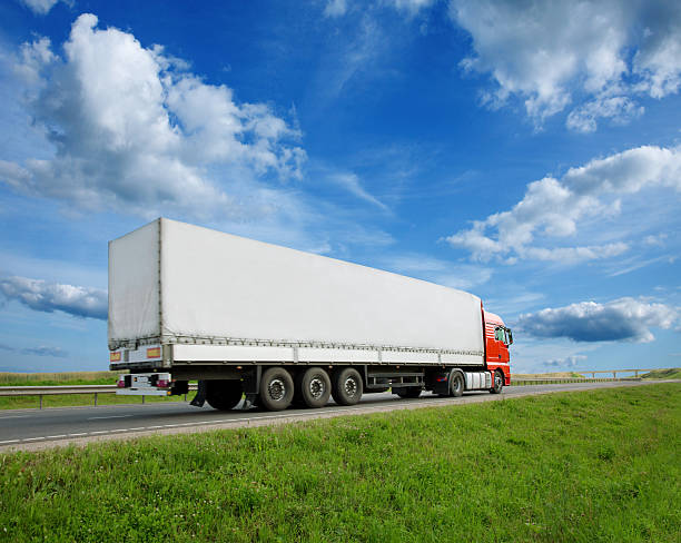 istock truck on a road 177861740