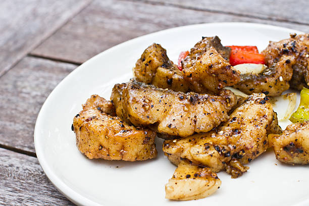 istock Stir fried fish in black pepper sauce 177862701