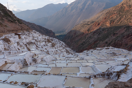 The Maras salt mines in the Andes